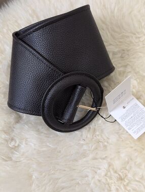 ZARA WIDE WAIST BELT NWT CHOCOLATE BROWN